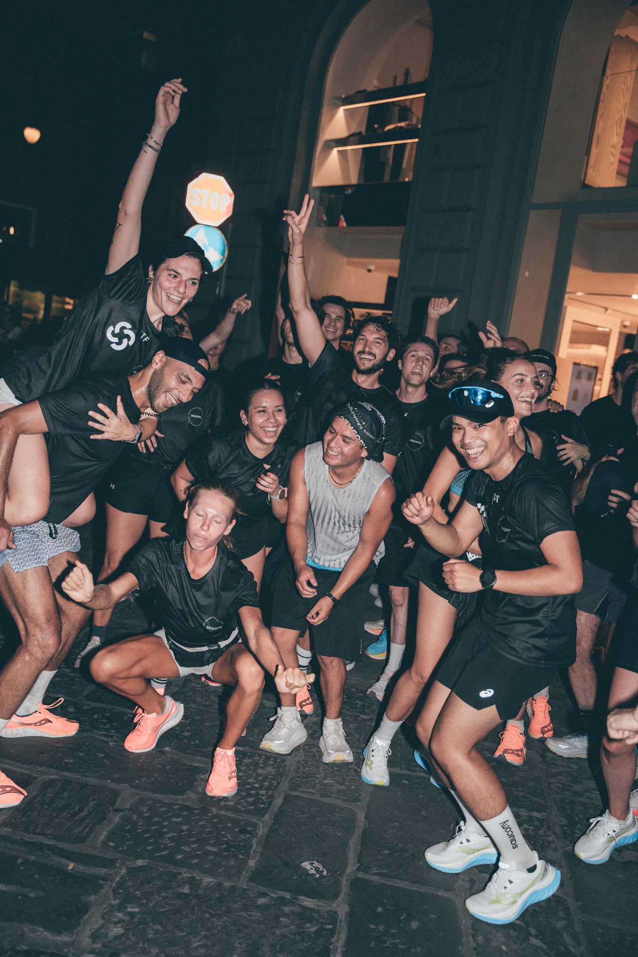 ROF members hanging out after a run in Florence